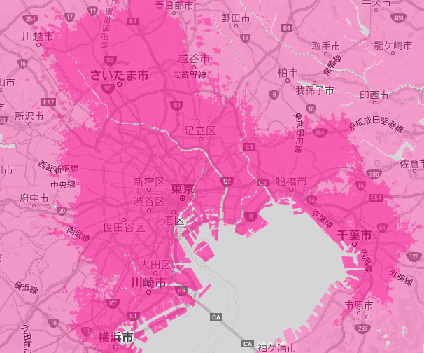 楽天 基地 局 エリア